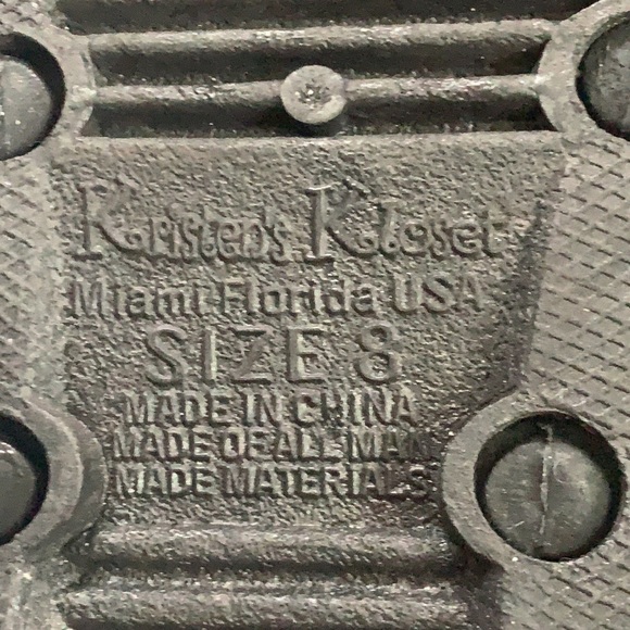 Kristen's Kloset Beaded Colorful Slip On Sandals Size 8 - Picture 7 of 7